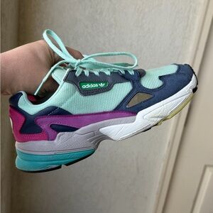 adidas torsion mint purple blue and pink Color Size 8 Used  No Box
